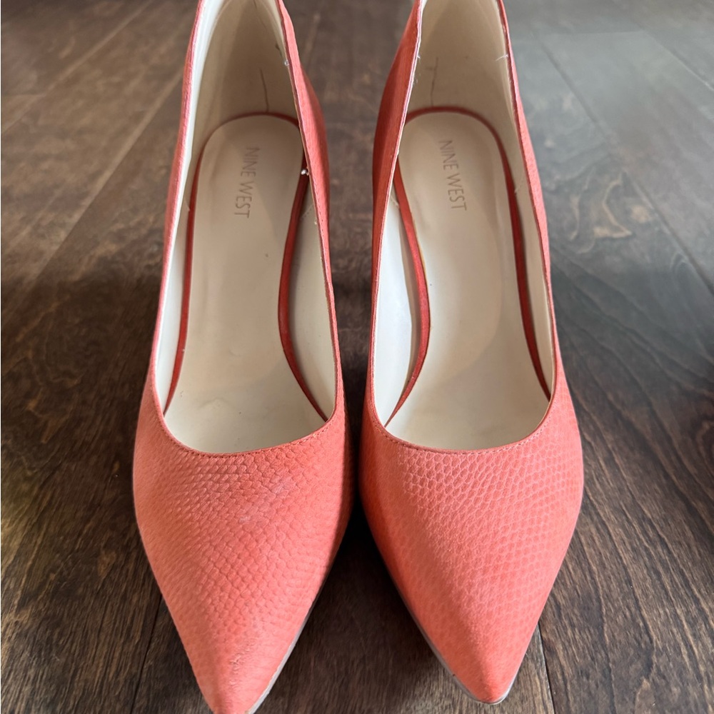 Nine West Pink Pointed-Toe 2.5” Heels